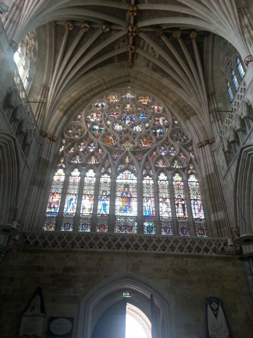 vidriera catedral de Exeter
