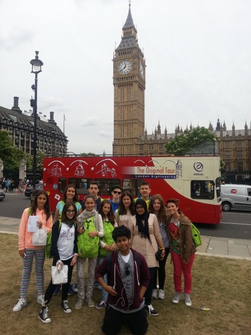 El grupo de TEC Idiomes en su visita a Londres