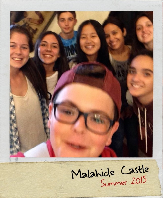 Selfie en el castillo de Malahide.